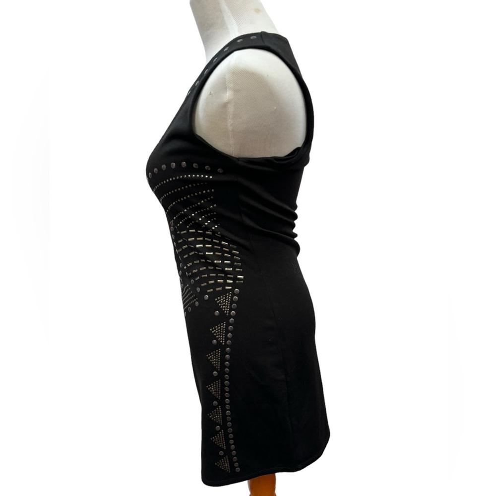 Ya Los Angeles Women’s Black Sleeveless Dress with Front Design Size Large - Picture 6 of 14